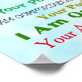 カスタマイズこのクジラの目確認 ポスター (角)