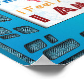 カスタマイズこのハイテク確認 ポスター (角)