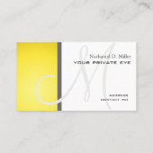 カスタマイズこのモノグラム名刺 名刺 (裏面)