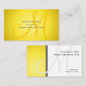 カスタマイズこのモノグラム名刺 名刺 (正面/裏面)