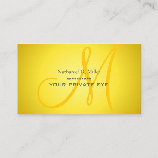 カスタマイズこのモノグラム名刺 名刺 (正面)