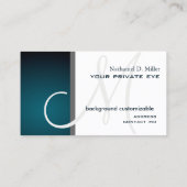 カスタマイズこのモノグラム名刺 名刺 (裏面)