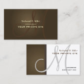 カスタマイズこのモノグラム名刺 名刺 (正面/裏面)