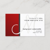 カスタマイズこのモノグラム名刺 名刺 (裏面)