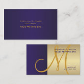 カスタマイズこのモノグラム名刺 名刺 (正面/裏面)