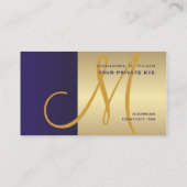 カスタマイズこのモノグラム名刺 名刺 (裏面)