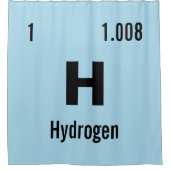 カスタマイズこの化学元素 シャワーカーテン (正面)