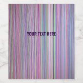 カスタマイズこの壊れたテレビ画面レインボーストライプ ワインラベル (シングルラベル)