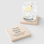 カスタマイズこの砂岩コースター ストーンコースター (横)