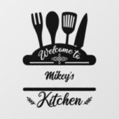 カスタマイズされたキッチンへのウェルカム ウィンドウサイン (シート)