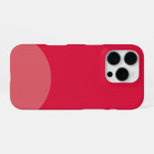 カスタマイズされたクリムゾン iPhone ケース (裏面横)