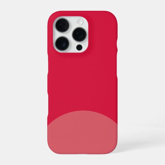 カスタマイズされたクリムゾン iPhone ケース (裏面)