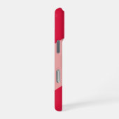 カスタマイズされたクリムゾン iPhone ケース (右側面)