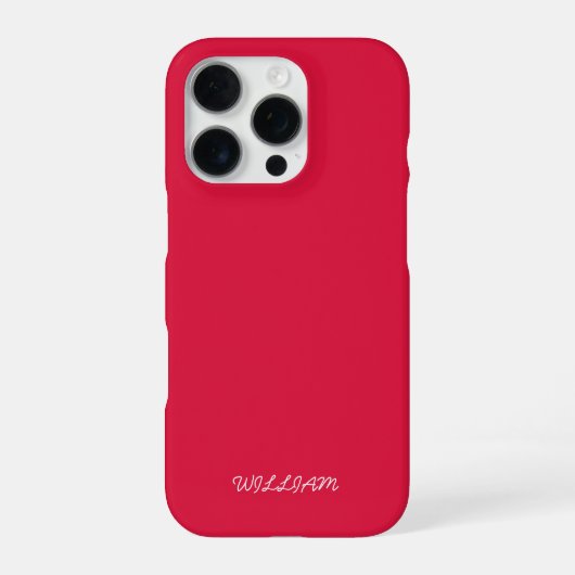 カスタマイズされたクリムゾン iPhone ケース (裏面)