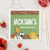 カスタマイズされたグリーンサファリキリン誕生日 (インサイチュ)