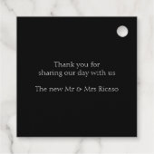 カスタマイズされたジグザグ チェブロンパターン - サンクス フェイバータグ (裏面)