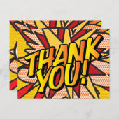 カスタマイズされたスピーチバブル モダン ファン 感謝 案内ポストカード (正面/裏面)