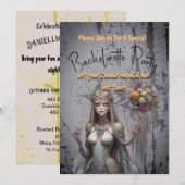 カスタマイズされたゾンビ・ブライズメイド・パーティーカード ファン・ワイルド 招待状 (正面/裏面)