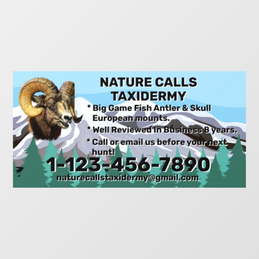 カスタマイズされたタクシデミーショップのビジネスプロモーション ウィンドウサイン (シート)