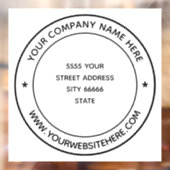 カスタマイズされたテキスト付きのビジネス用窓フィルム ウィンドウサイン (シート2)