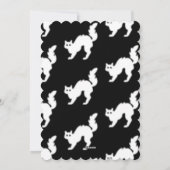 カスタマイズされたハロウィンナイトホラー パーティー招待状 シーズンカード (裏面)