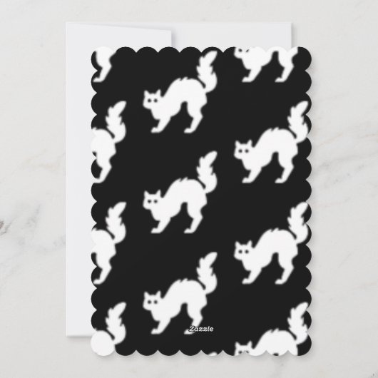 カスタマイズされたハロウィンナイトホラー パーティー招待状 シーズンカード (裏面)