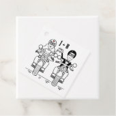 カスタマイズされたバイク ウェディング フェイバータグ (インサイチュ)