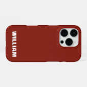 カスタマイズされたパステルグレイのiPhoneケース(名入れ) iPhoneケース (裏面横)