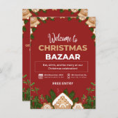 カスタマイズされたパーティーの招待状, クリスマスパーティーの招待状 招待状 (正面/裏面)