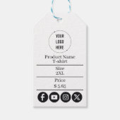 カスタマイズされたビジネス価格 ギフトタグ (正面)