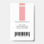 カスタマイズされたプロフェッショナルな従業員ロゴ＆写真ID バッジ (裏面)