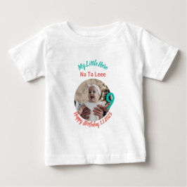 カスタマイズされたベビー誕生日+カスタマイズ ベビーTシャツ