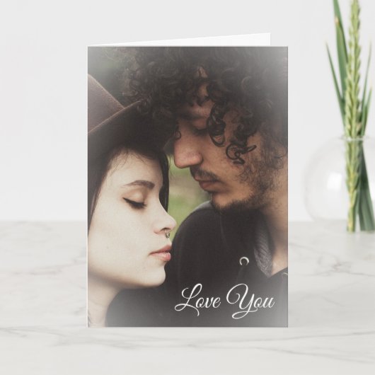 カスタマイズされたペアの写真 バレンタインデーのカード カード (正面)