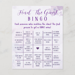 カスタマイズされたボホ フローラル ゲストビンゴゲーム チラシ