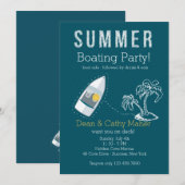 カスタマイズされたボートライドの招待状 招待状 (正面/裏面)