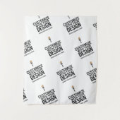 カスタマイズされたミニマリスト企業ブランドのオリジナル商品 タペストリー (正面)