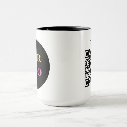 カスタマイズされたロゴ入りビジネスコーヒー マグカップ 15オンス (中央)