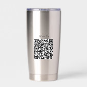 カスタマイズされた企業ロゴの業務用コーヒーカップ 保温保冷タンブラー (背面)