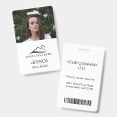 カスタマイズされた企業従業員写真IDカード バッジ (正面＆裏面)