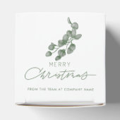 カスタマイズされた会社名 メリークリスマス フェイバーボックス (上部)