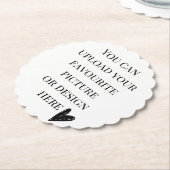 カスタマイズされた円 ペーパーコースター (アングル)