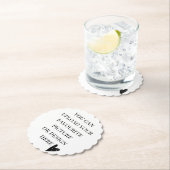 カスタマイズされた円 ペーパーコースター (インサイチュ)