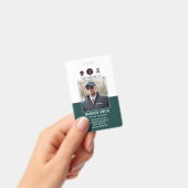 カスタマイズされた名前と写真 | 会社のセキュリティ バッジ (手持ち)