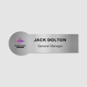 カスタマイズされた従業員の認識名タグとロゴ 名札 (正面)