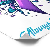 カスタマイズされた愛する記憶 自殺喪失認識 ポスター (角)