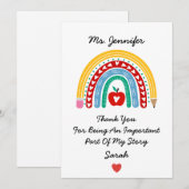 カスタマイズされた感謝のメッセージ シーズンカード (正面/裏面)