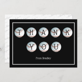 カスタマイズされた感謝の野球カード サンキューカード