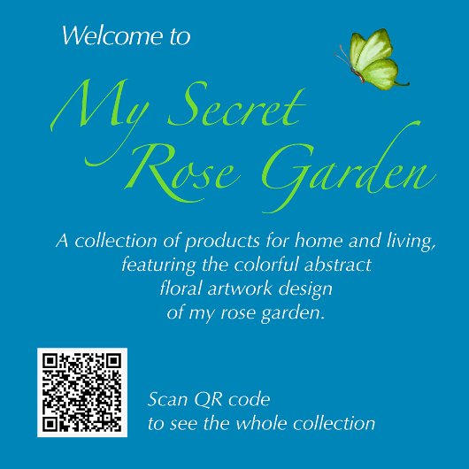 カスタマイズされた抽象ローズガーデン クッション