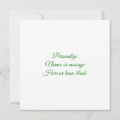 カスタマイズされた抽象ローズガーデン サンキューカード (裏面)