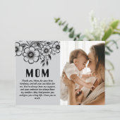 カスタマイズされた母の日のギフトと愛のメッセージ シーズンカード (スタンド正面)